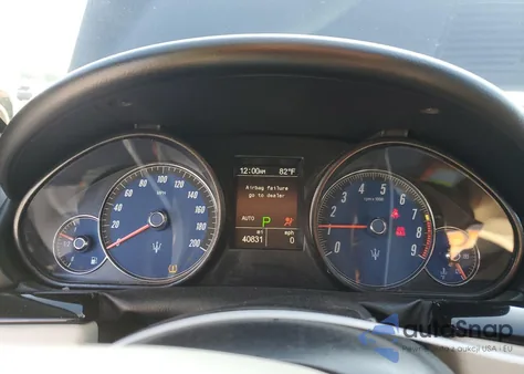 2015 Maserati Granturismo S z USA, uszkodzony, nr VIN ZAM45MMA1F0138258